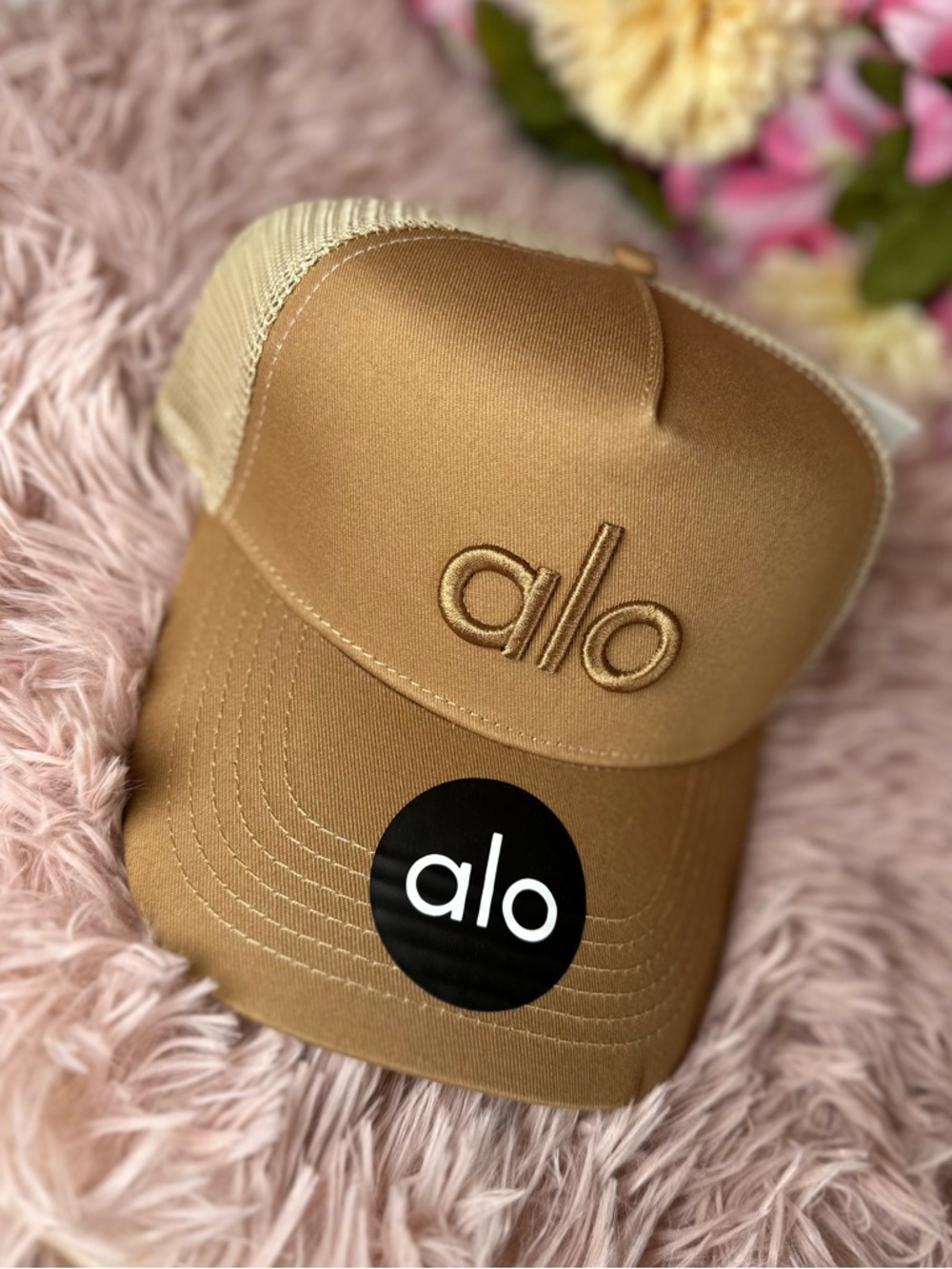 Trucker Hat in Camel Stylish & Trendy  Unisex Mesh Caps